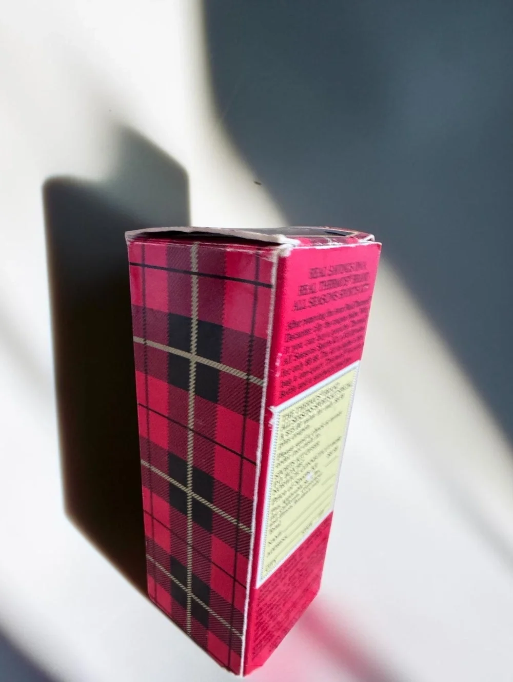 Vintage Avon Plaid Thermos Wild Country After Shave Decanter 3 oz With Box